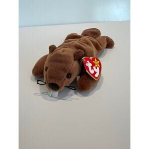 Ty Beanie Baby 1995 Bucky the Beaver PVC Pellets Retired JL